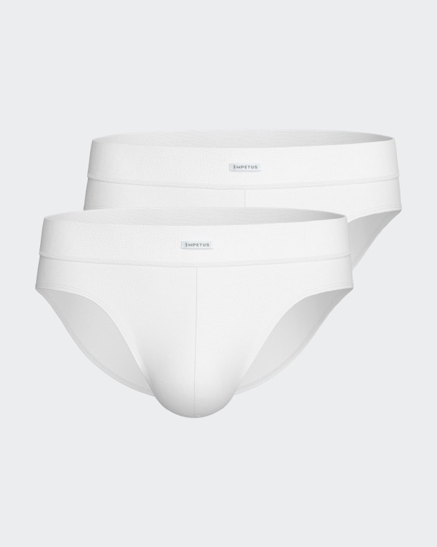 Canottiera Uomo IMPETUS STRETCH 021 | Misto Cotone Elasticizzato | Bianco E Nero, Taglia M