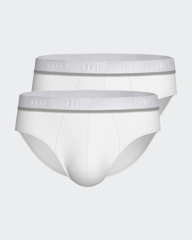 Packung mit 2 Herren-Slips Cotton Stretch