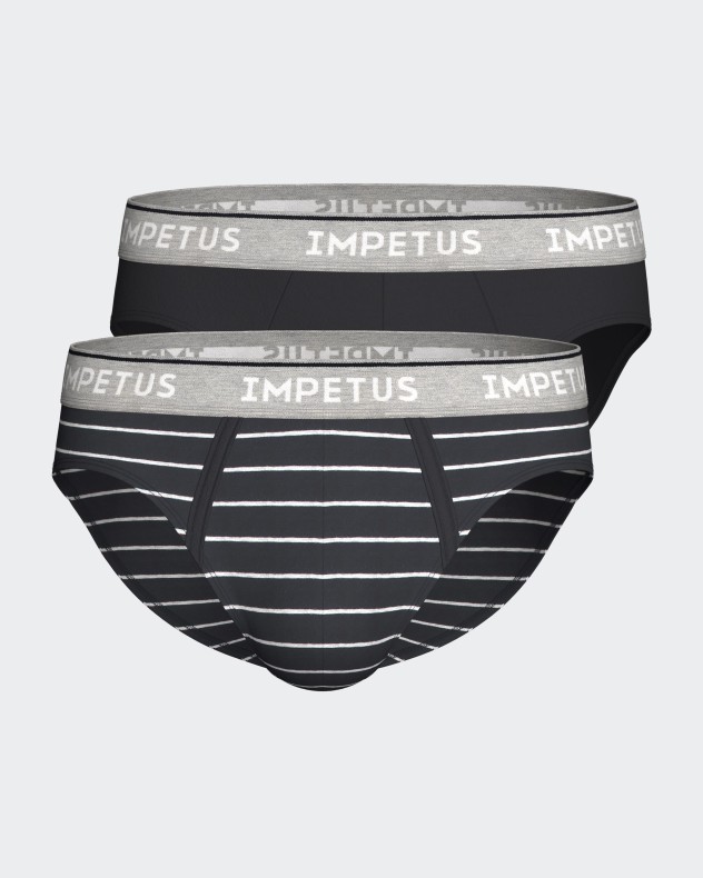 Packung 2 Herrenslips aus Baumwolle