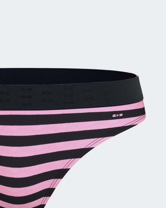Striped thong in Cotton