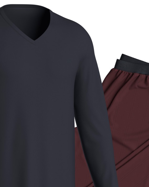 Pyjama with woven pants