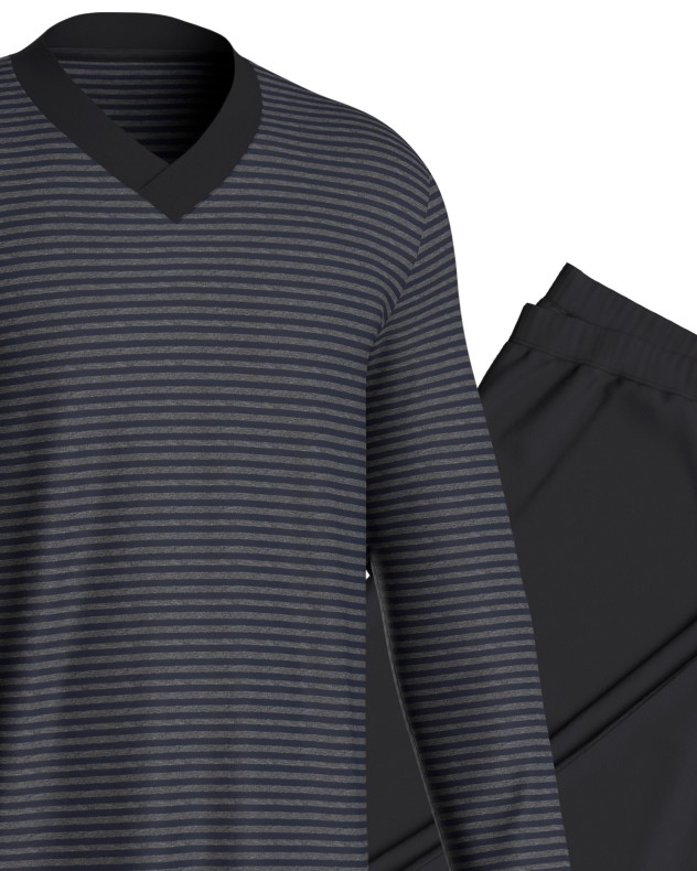 Striped cotton pyjama