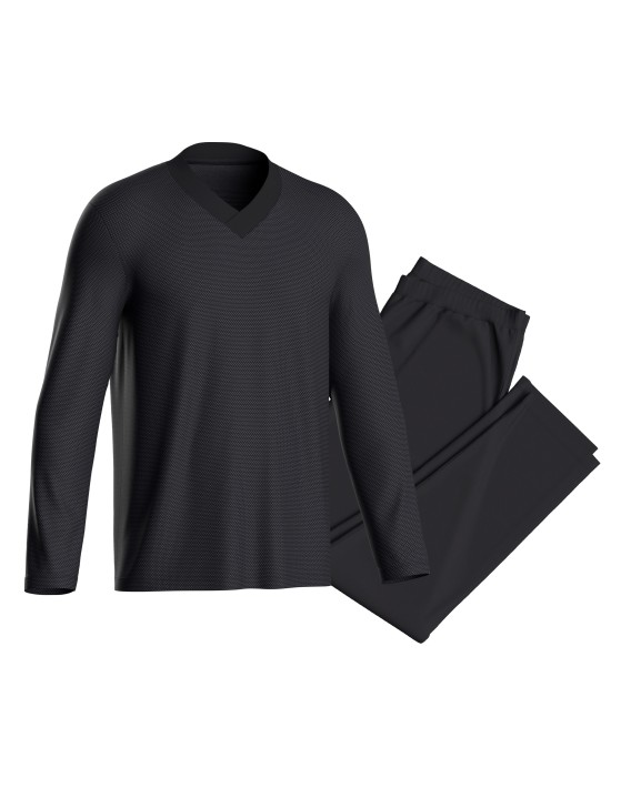 Pijama largo de hombre en Algodn