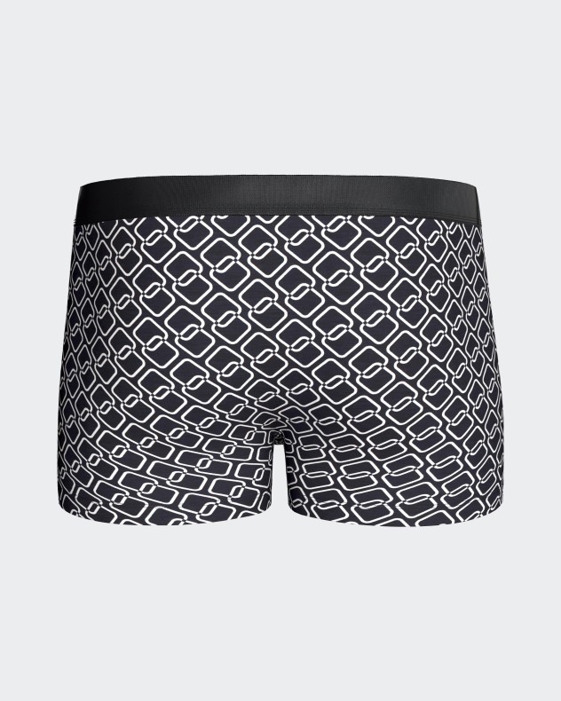 Printed geometric men's boxer in Lyocell