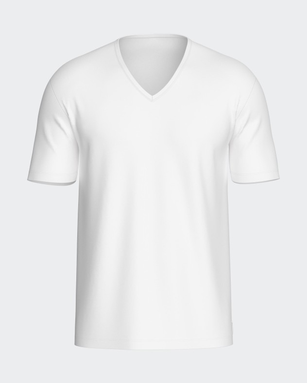 T-shirt de homem gola V Pure Cotton