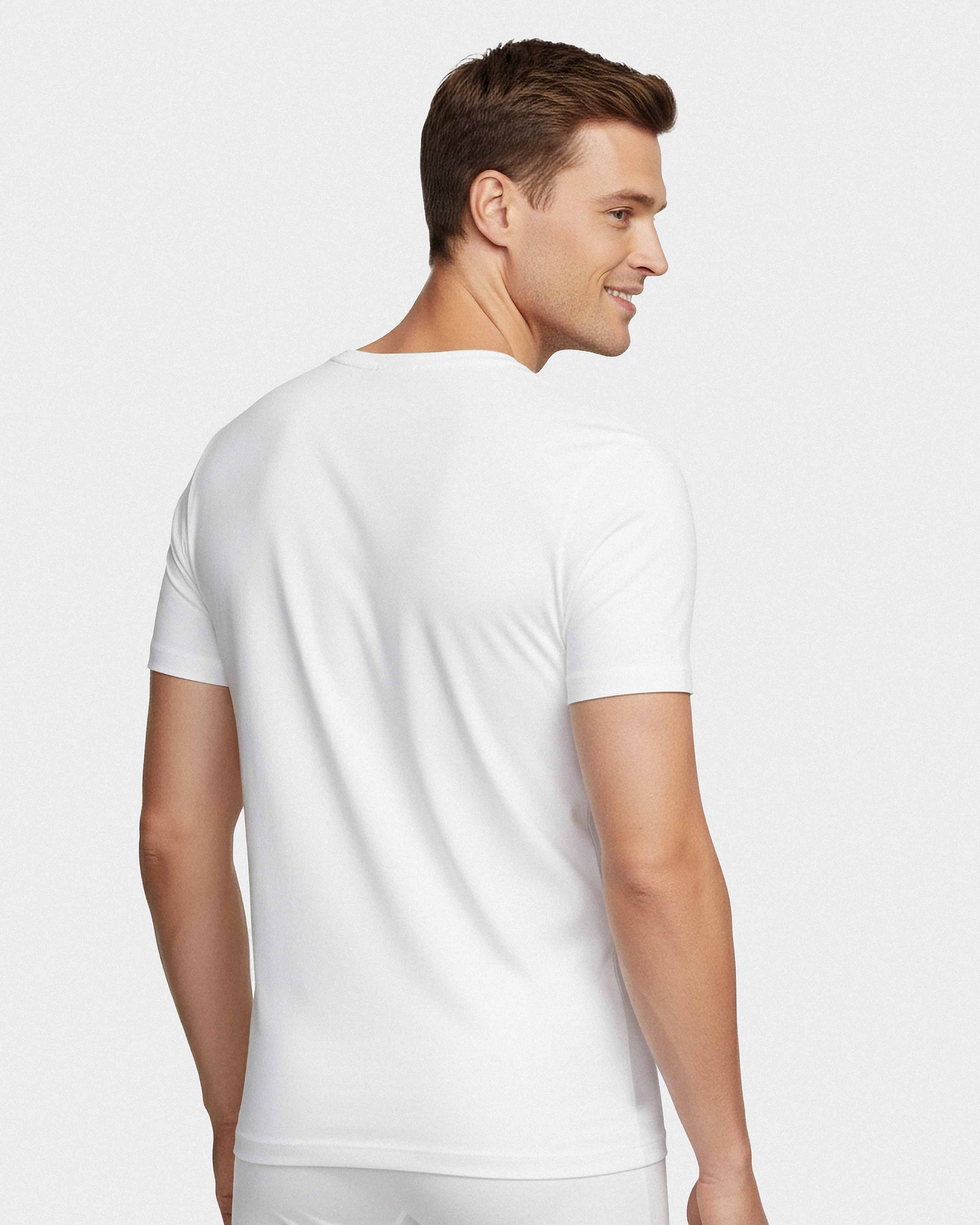 T-shirt de homem gola V Pure Cotton