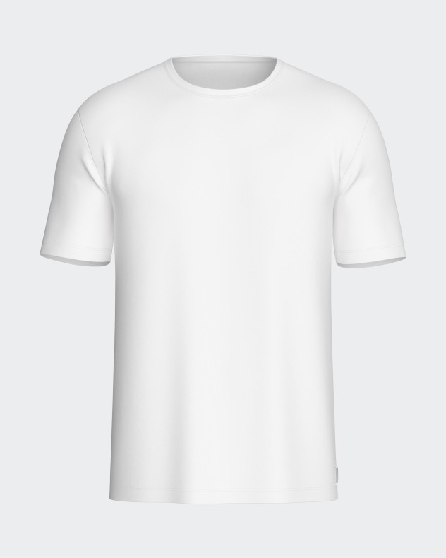 T-shirt de homem gola redonda Pure Cotton