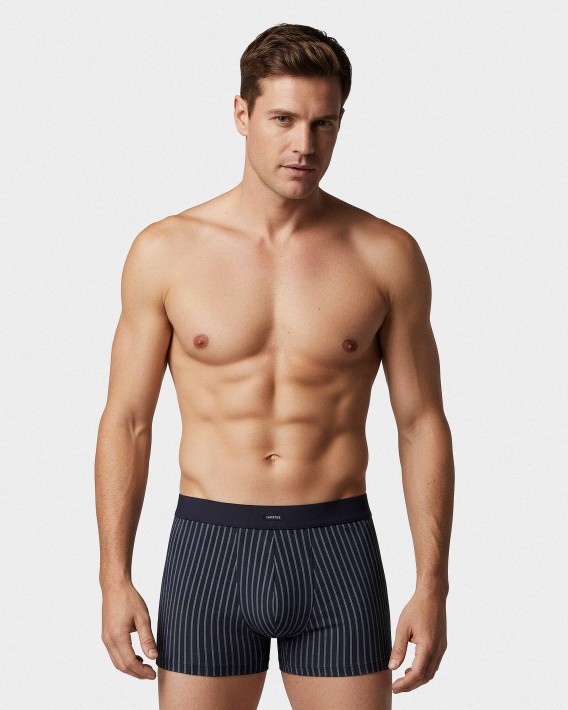 Gestreifte Herren-Boxershorts Cotton Stretch