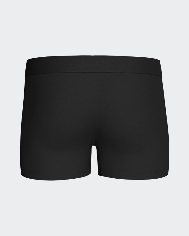 Boxer boutonnée en coton élasthanne