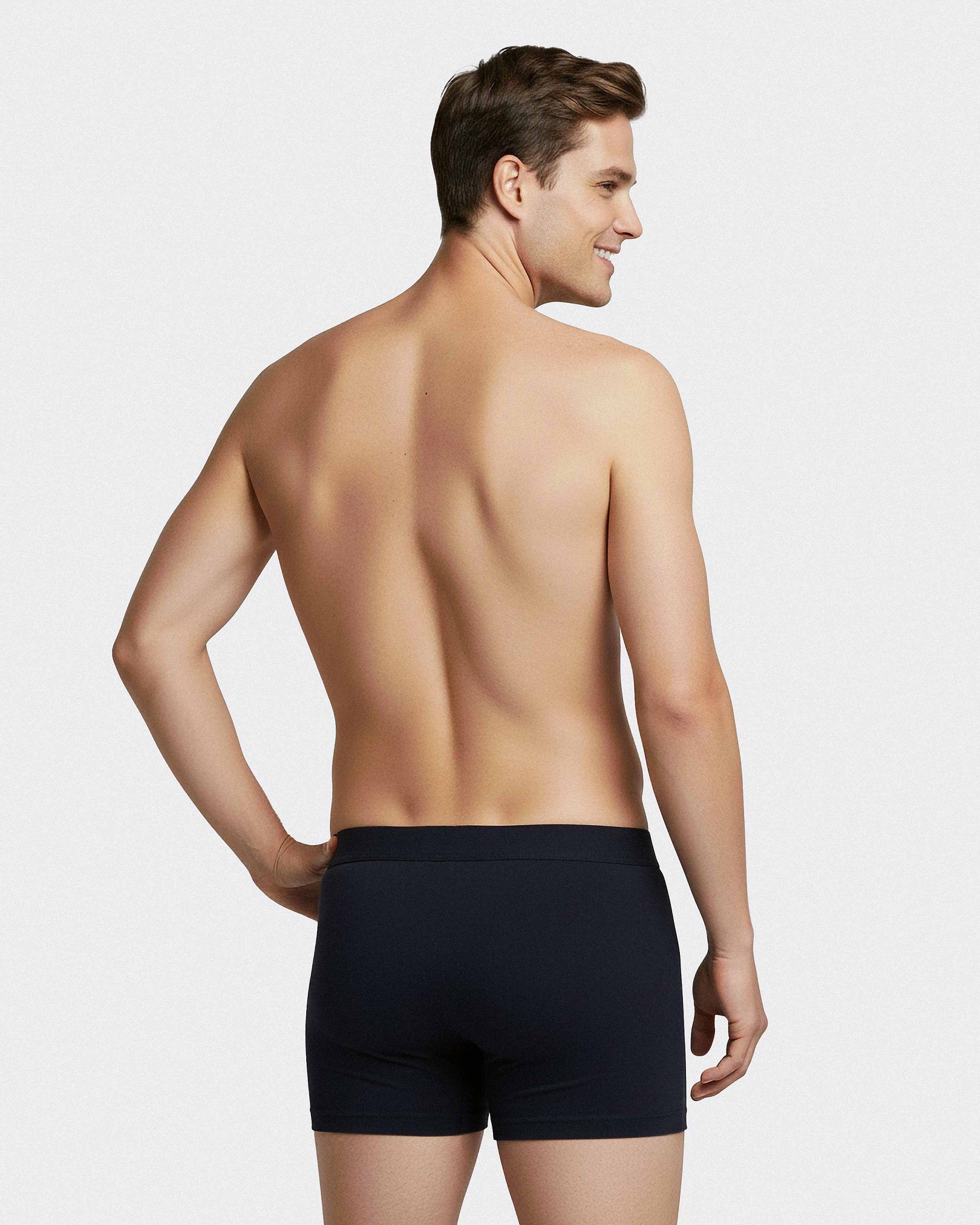 Boxer de homem com botões Cotton Stretch