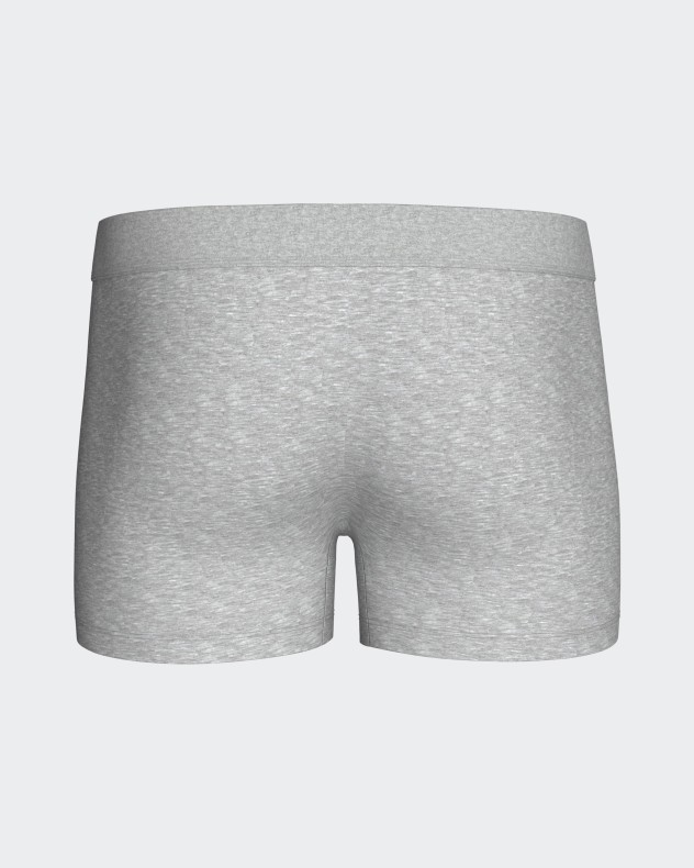 Boxer boutonnée en coton élasthanne