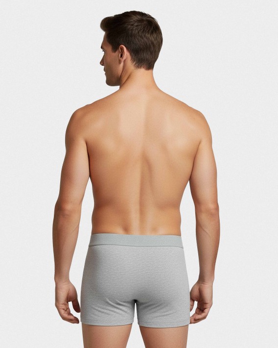 Boxer boutonnée en coton élasthanne