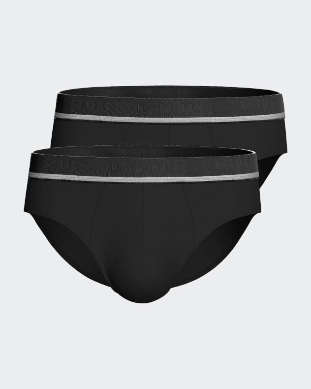 Pack of 2 men's briefs Cotton Stretch