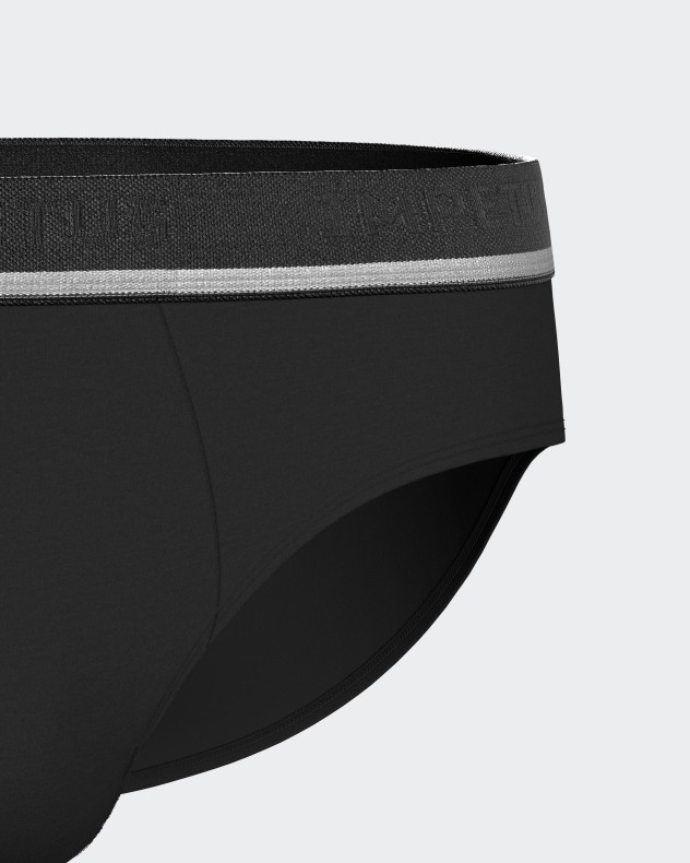 Pack of 2 men's briefs Cotton Stretch