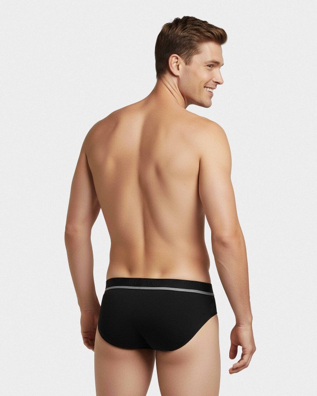 Pack of 2 men's briefs Cotton Stretch