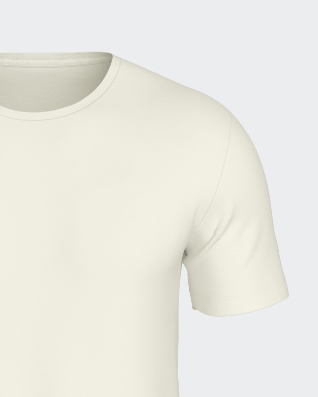 T-shirt interior de hombre en Lana Lyocelll