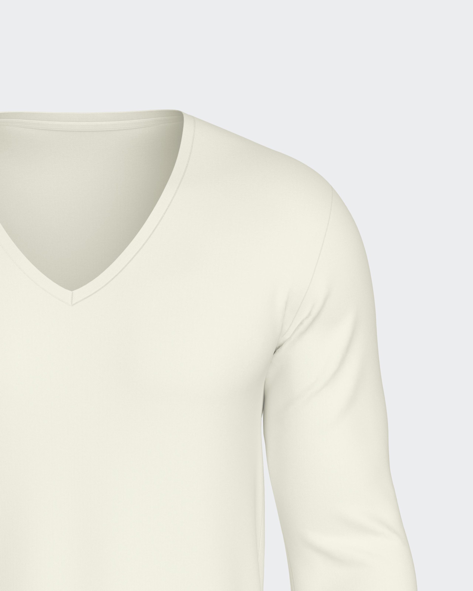 T-shirt long sleeves of man in Wool Lyocell