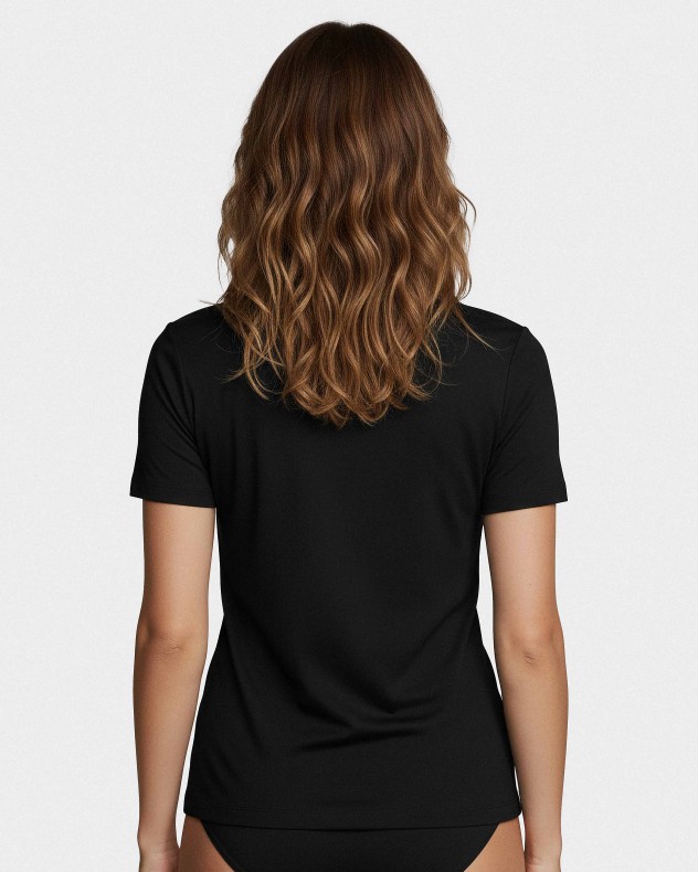 T-shirt interior de mulher em Lã Lyocell