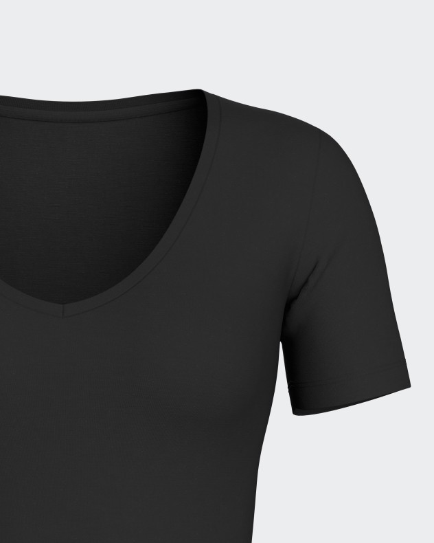 T-shirt interior de mulher em Lã Lyocell