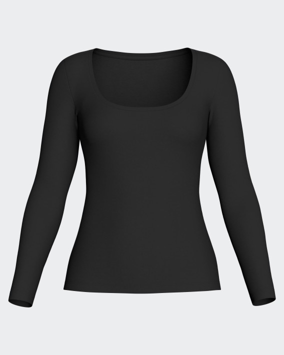 T-shirt long sleeves of woman in Wool Lyocell