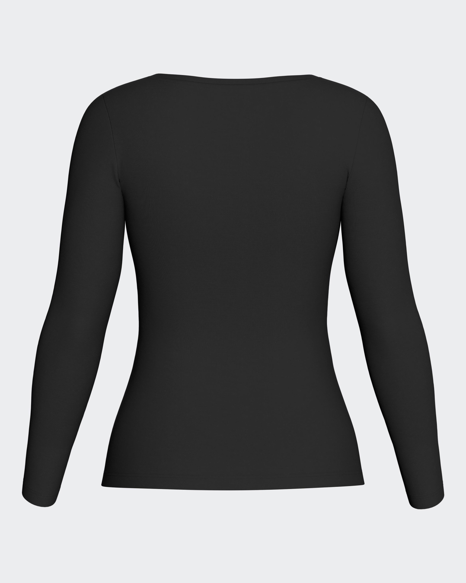 T-shirt long sleeves of woman in Wool Lyocell