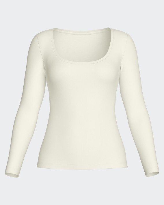 T-shirt long sleeves of woman in Wool Lyocell
