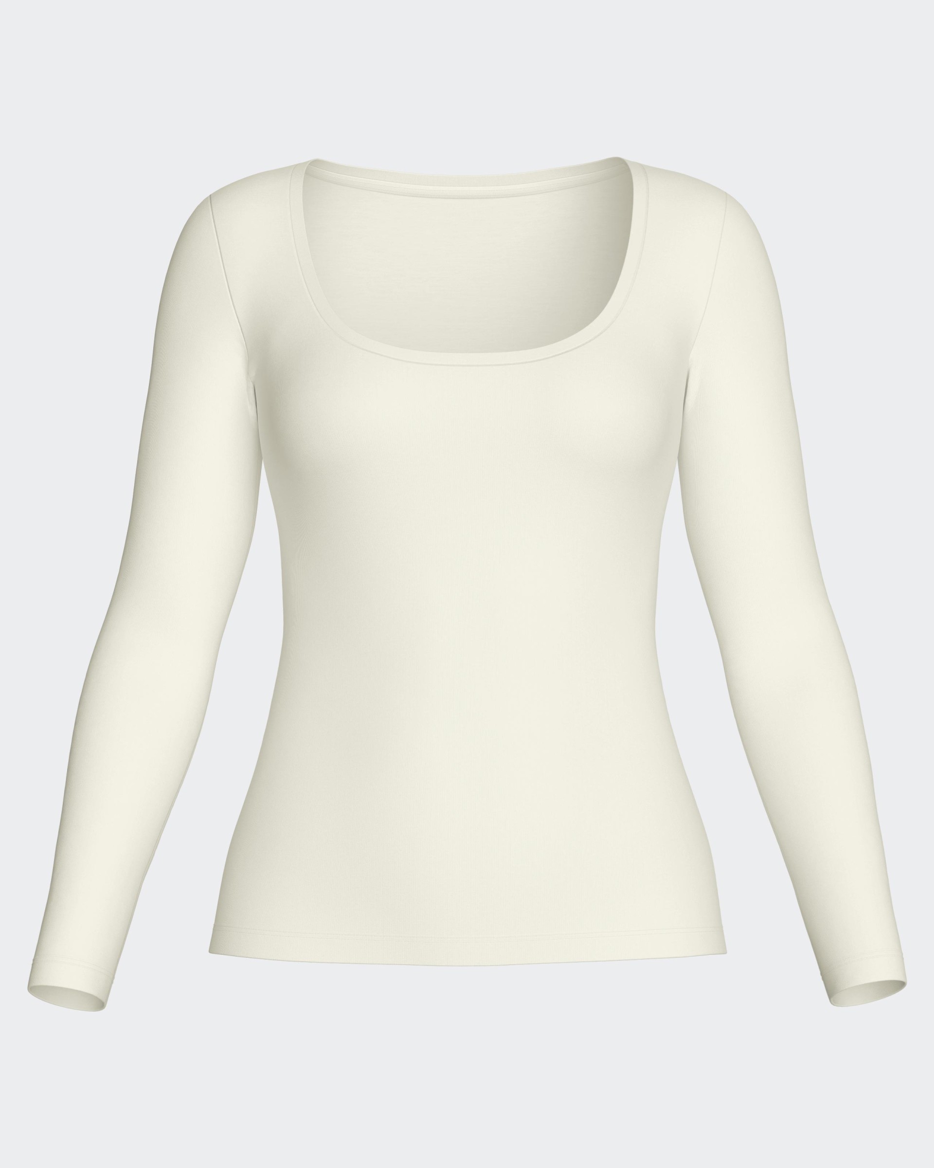 T-shirt long sleeves of woman in Wool Lyocell