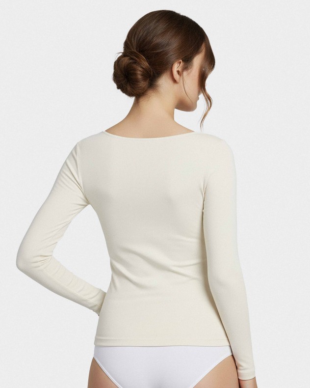 Camiseta interior de mujer en Lana Lyocelll