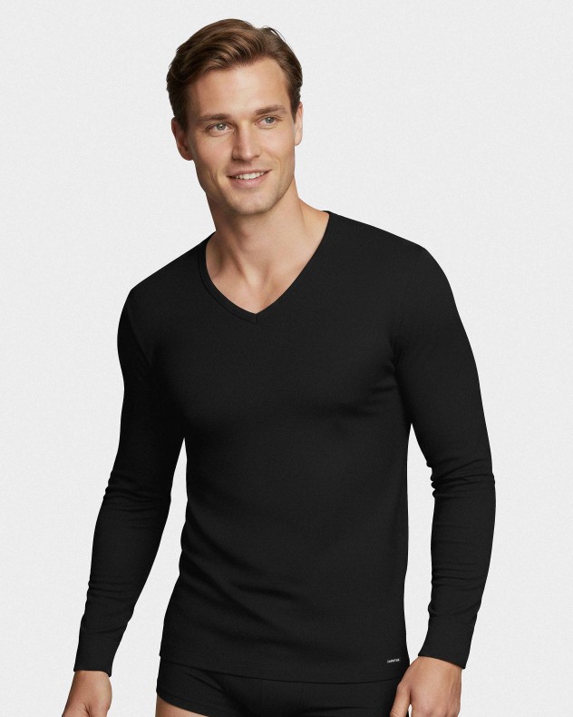 Men's V-neck T-shirt Thermo