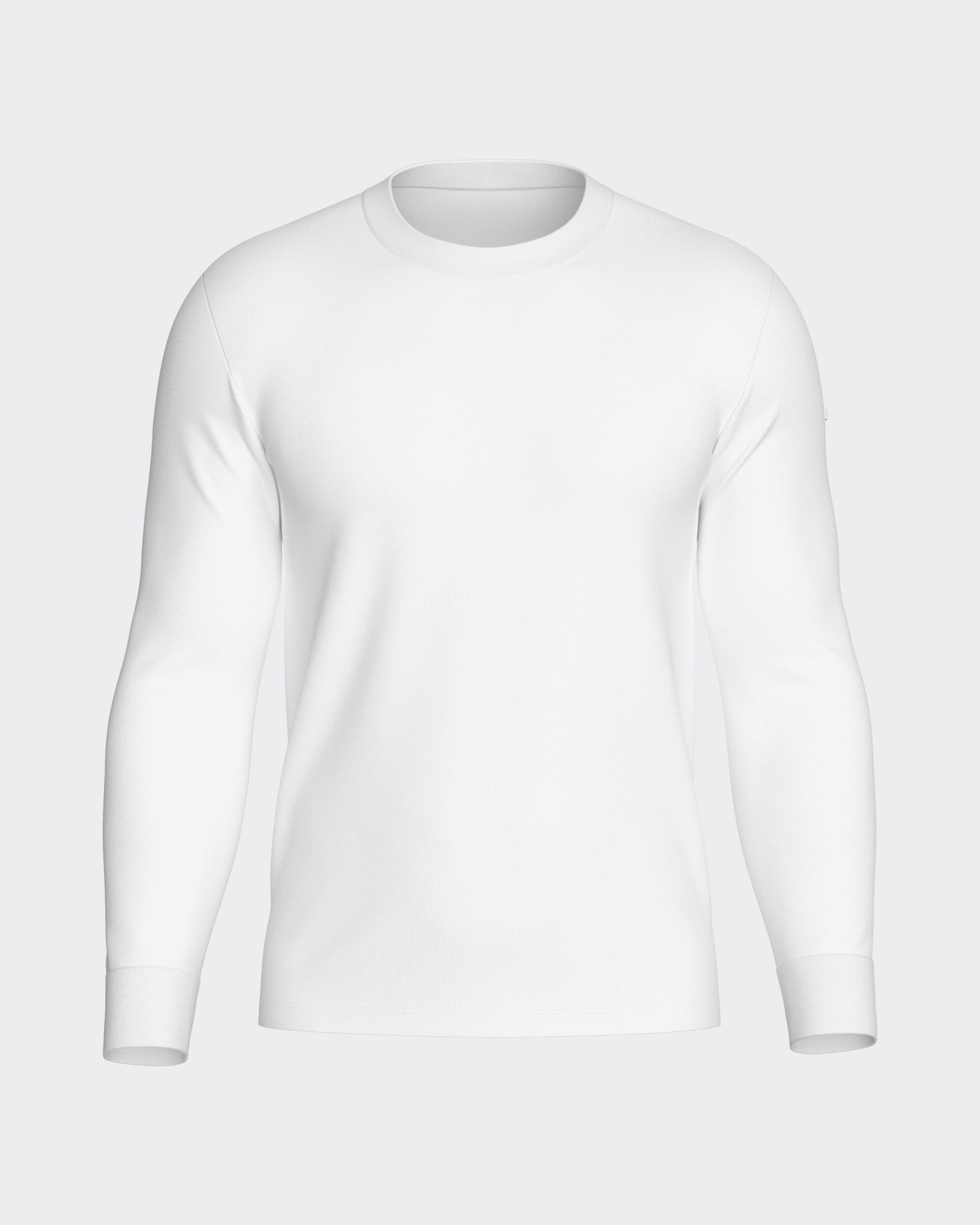 Long Sleeve O Neck Rib T-shirt Thermo