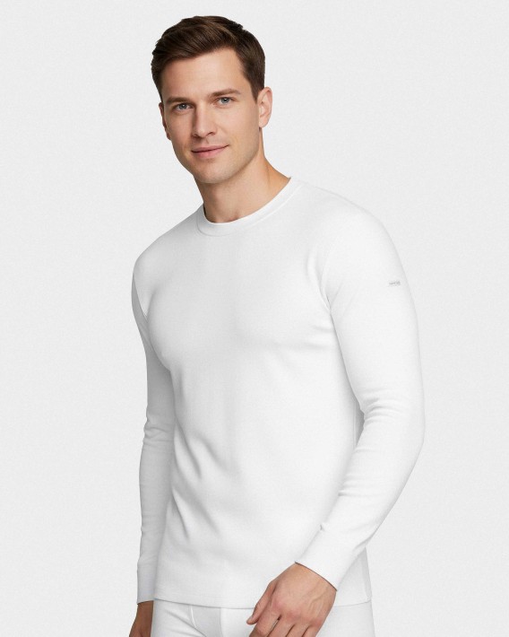 Long Sleeve O Neck Rib T-shirt Thermo