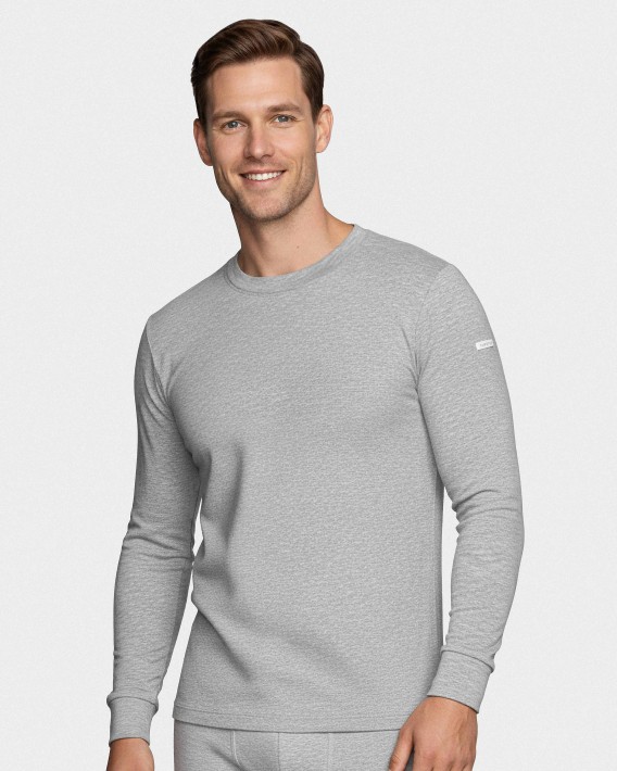 Long Sleeve O Neck Rib T-shirt Thermo