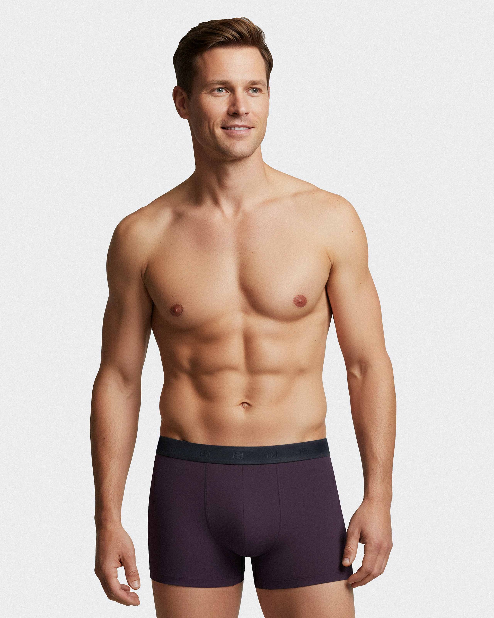 2 Pack plain boxers in Lyocell cotton
