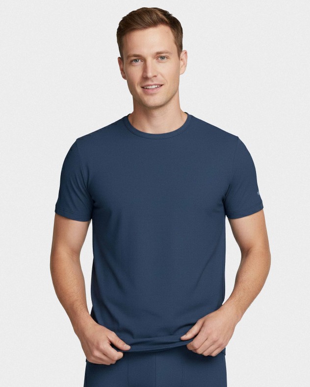 Kurzarm-T-Shirt für Herren aus Lyocell-Baumwolle