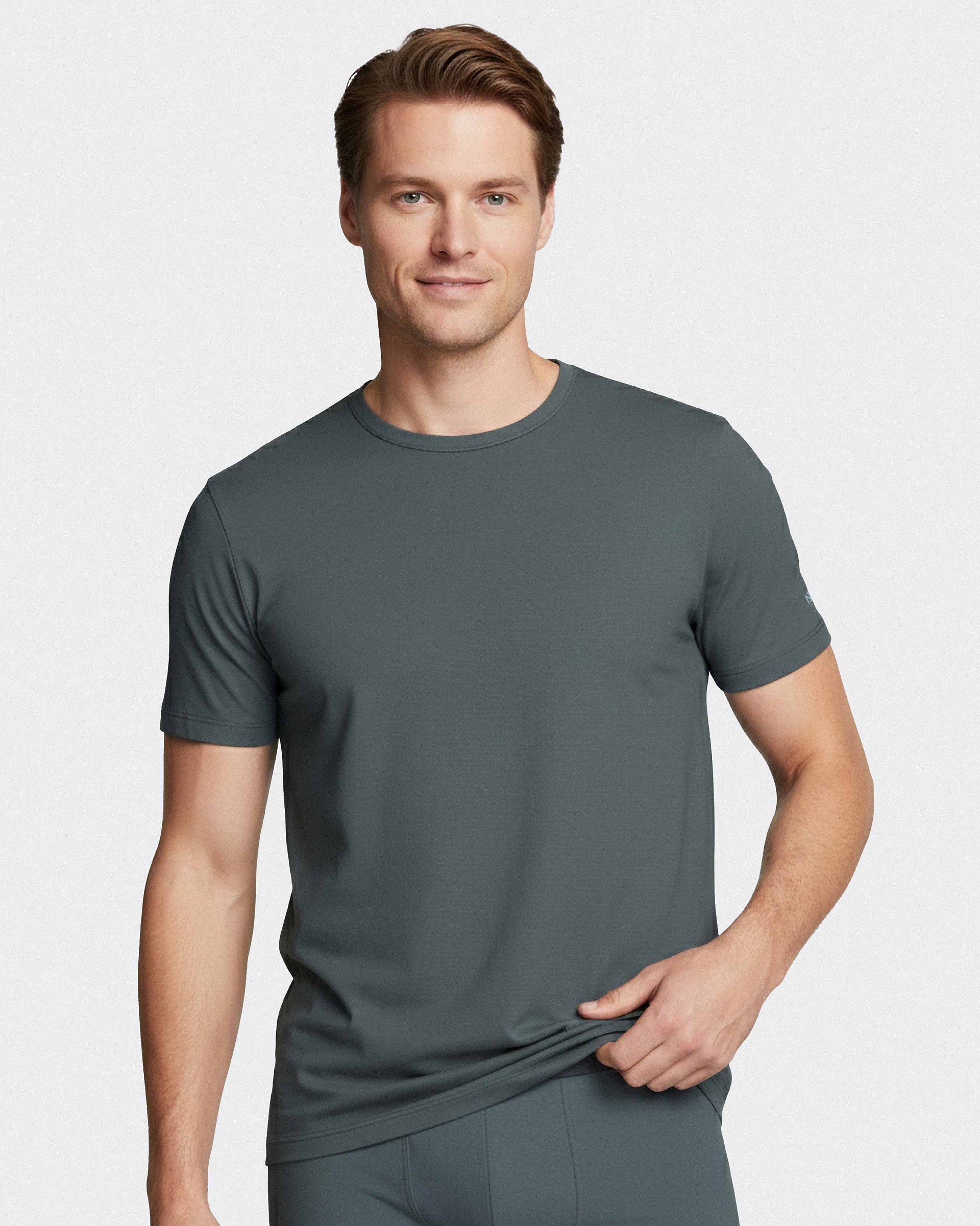 Kurzarm-T-Shirt für Herren aus Lyocell-Baumwolle