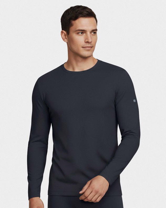 Langarm-T-Shirt für Herren aus Lyocell-Baumwolle