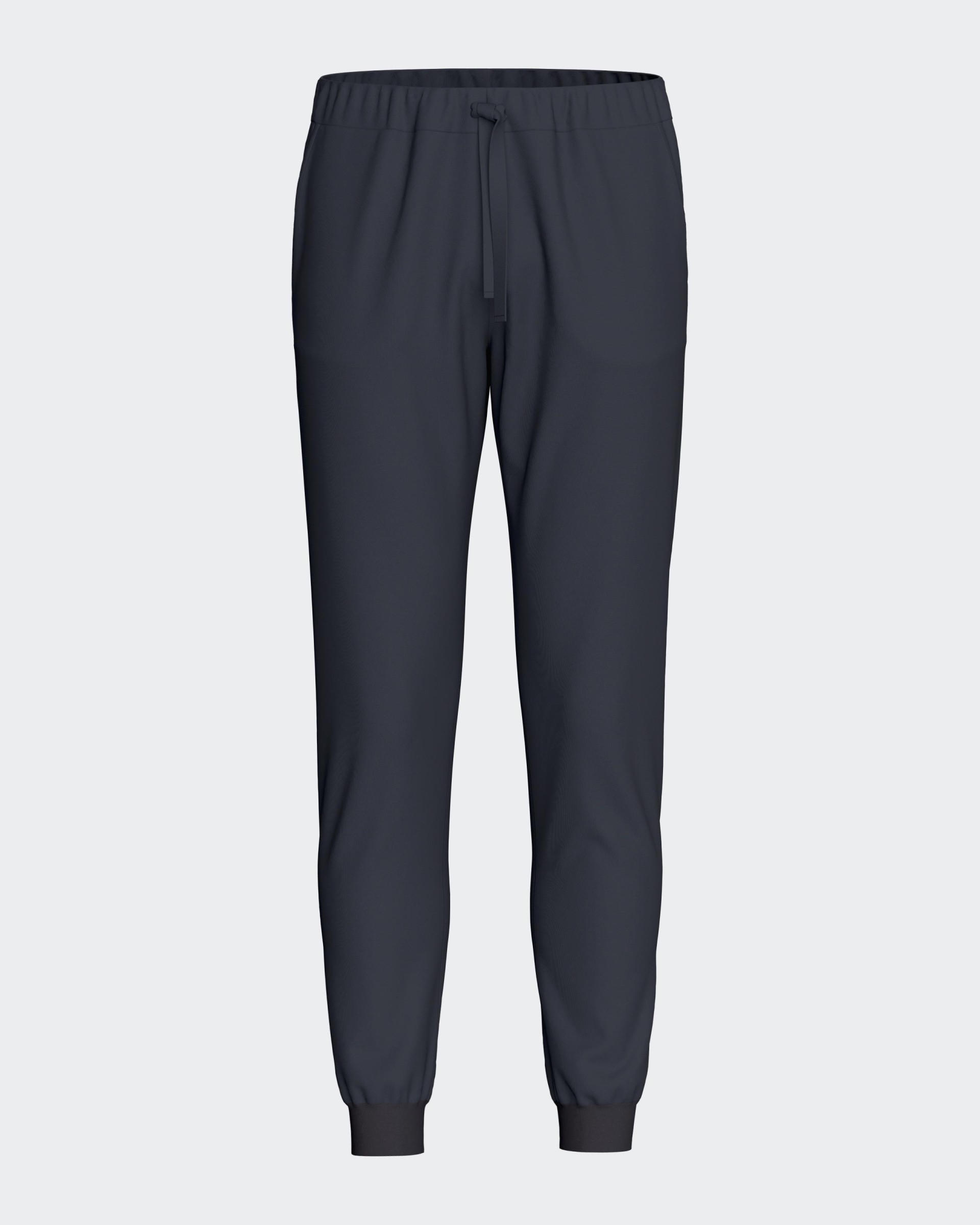 Men's plain trousers in Lyocell cotton
