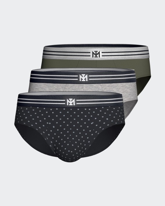 Pack de 3 Slips de hombre en Algodón