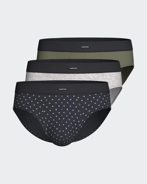 Pack de 3 Slips de hombre en Algodón