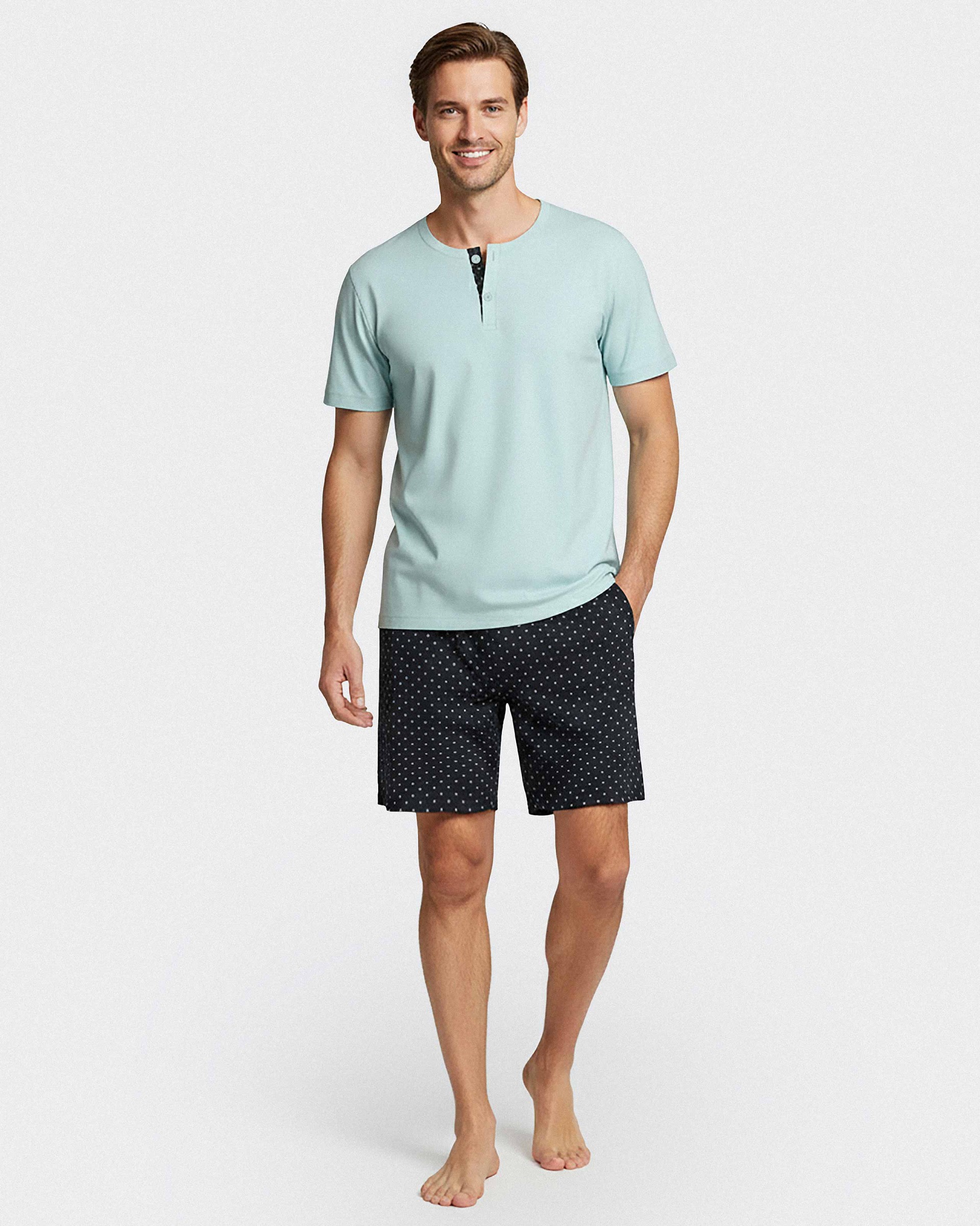 Pyjama court d'homme en Coton