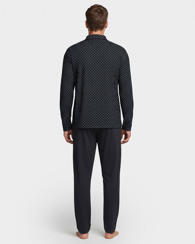 Pyjama d'homme avec boutons en Coton