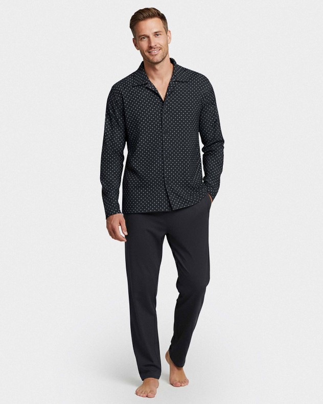 Pyjama d'homme avec boutons en Coton