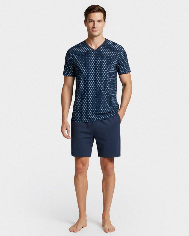 Pyjama court d'homme en Coton