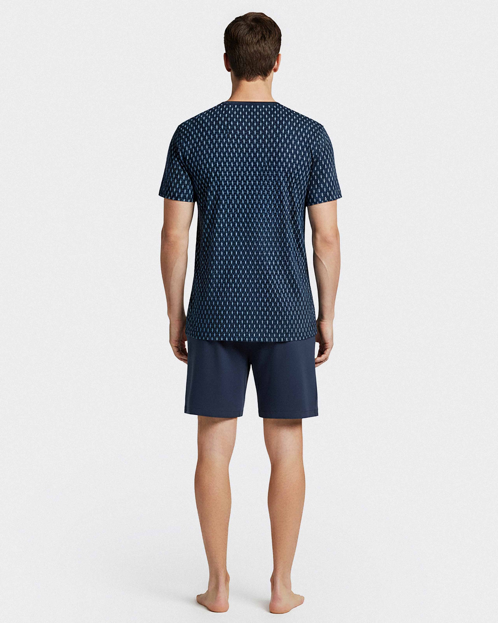 Pijama curto de homem em Algodão