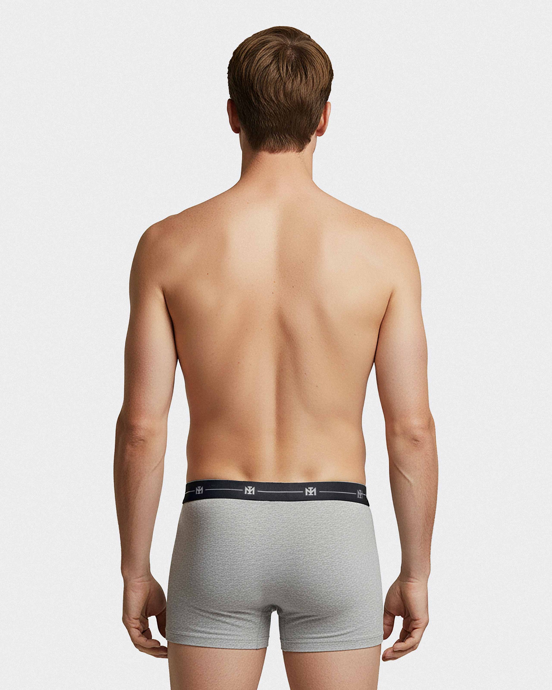 Set 3 einfarbigen Boxershorts aus Baumwolle