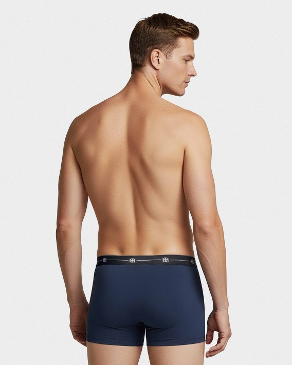 Set 3 einfarbigen Boxershorts aus Baumwolle