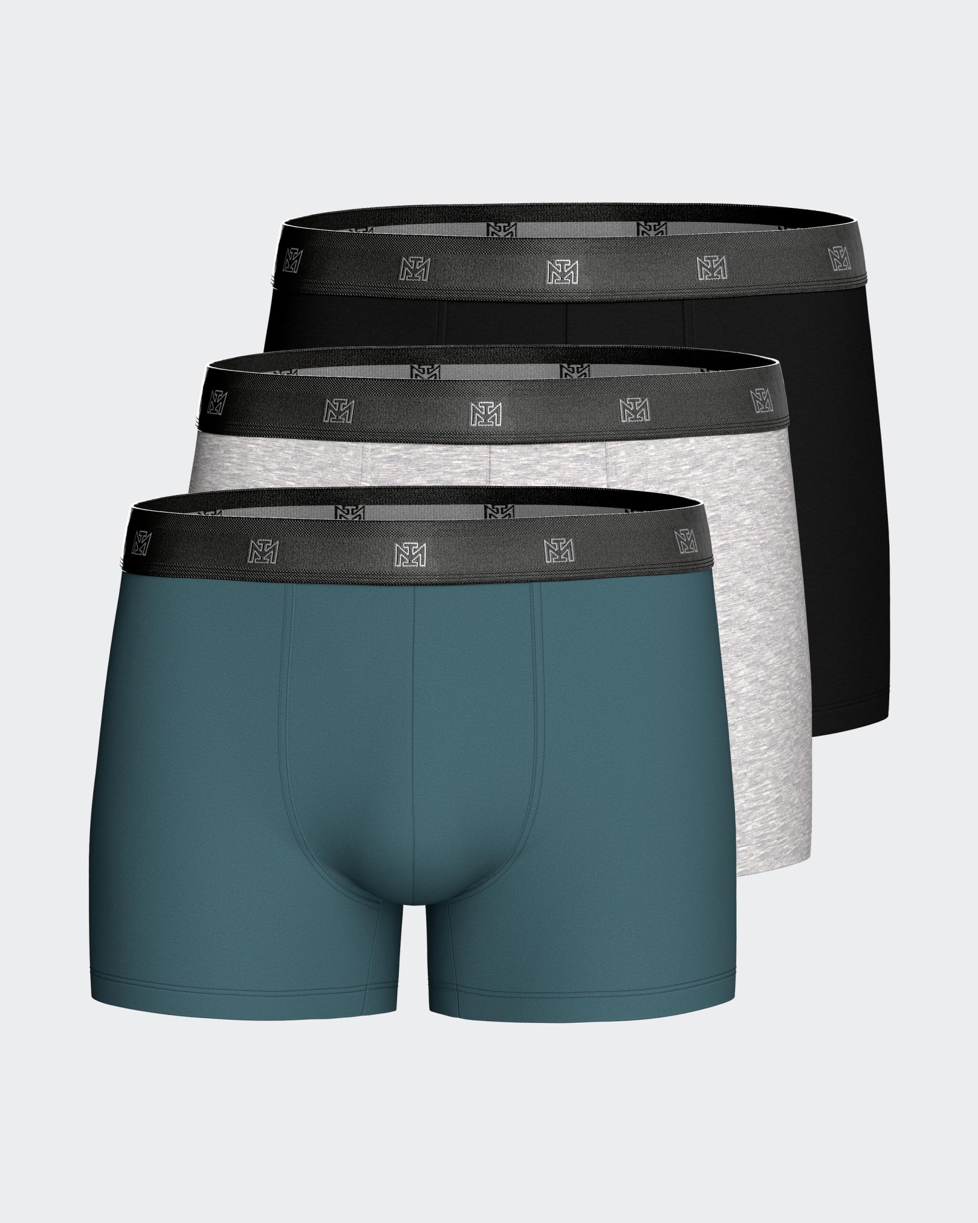 Pack de boxers lisos em Algodão