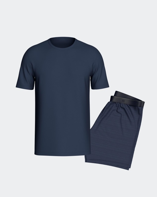 Kurzer Herren-Pyjama aus Baumwolle - Image product