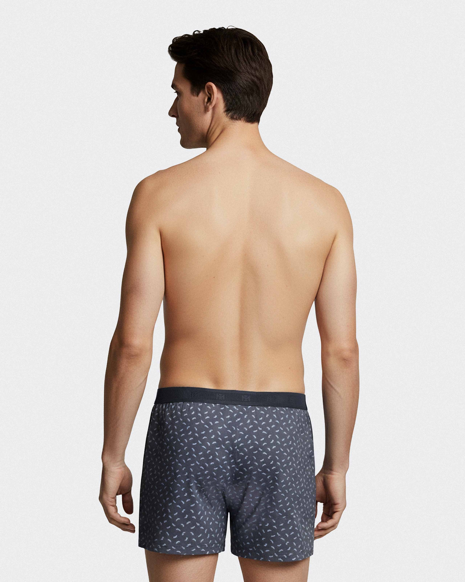 Boxershort com botão de homem em Lyocell