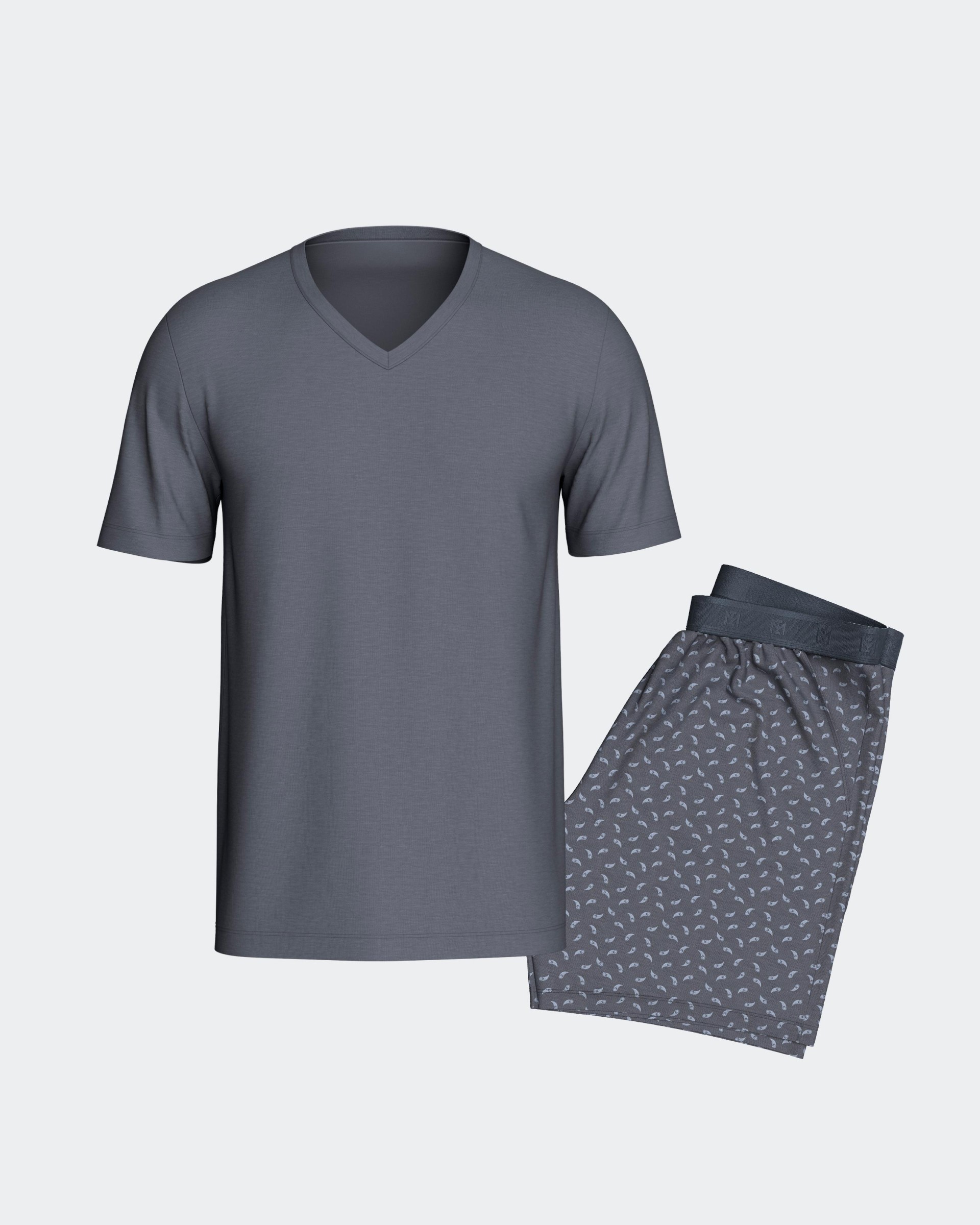 Kurzer Herren-Pyjama aus Lyocell